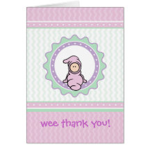 Baby Thank You Card - Easy to Customize