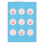Baby Tic Tac Tots Blank Card - Blue