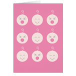 Baby Tic Tac Tots Blank Card- Pink