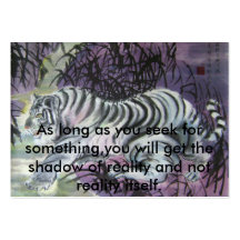 Baby tiger fetching the moon business cards