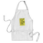 Baby to do list aprons