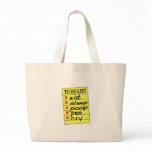 Baby to do list canvas bags