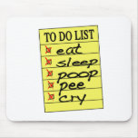 Baby to do list mousepad