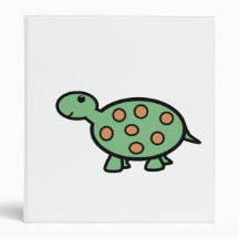 Baby turtle 3 ring binder