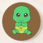 Baby turtle drink coaster