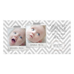 Baby TWINS Thank You Photo Cards Template photo cards