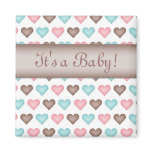 Baby Unisex Hearts Magnet