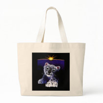 Baby White Tiger Tote Bags