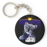 Baby White Tiger Keychain