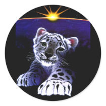 Baby White Tiger Stickers
