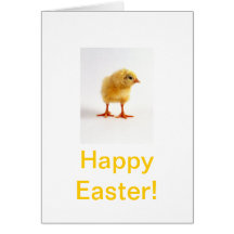 Baby Yellow Cute Chick Easter Card