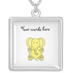Baby yellow elephant jewelry