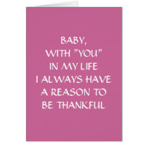 BABY, YOU DEFINE LOVE CARD