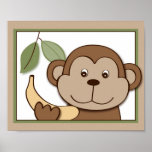 Baby Zoo Monkey Jungle Animal Wall Art Print 8X10