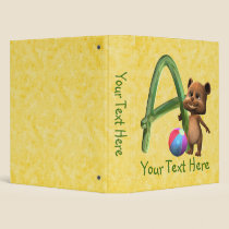BabyBear Toon Monogram A binders