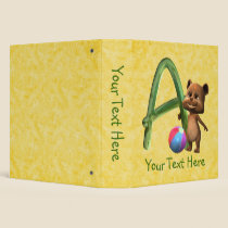 BabyBear Toon Monogram A binders