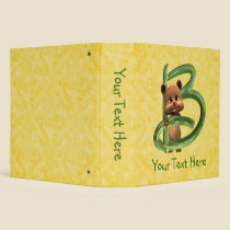 BabyBear Toon Monogram B binders