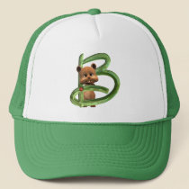BabyBear Toon Monogram B hats