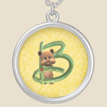 BabyBear Toon Monogram B necklaces