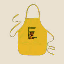 BabyBear Toon Monogram E aprons