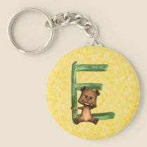 BabyBear Toon Monogram E keychains