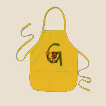 BabyBear Toon Monogram G aprons