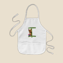 BabyBear Toon Monogram I aprons