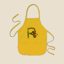 BabyBear Toon Monogram R aprons