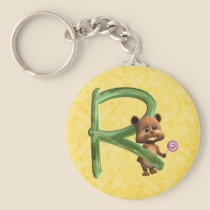 BabyBear Toon Monogram R keychains