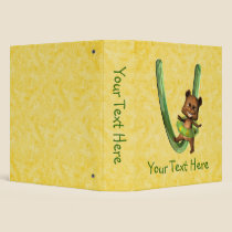 BabyBear Toon Monogram V binders