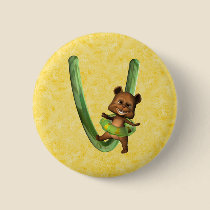 BabyBear Toon Monogram V buttons
