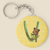 BabyBear Toon Monogram V keychains
