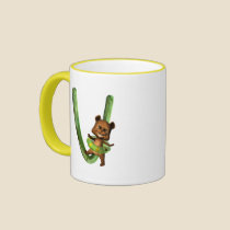 BabyBear Toon Monogram V mugs