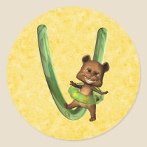 BabyBear Toon Monogram V stickers