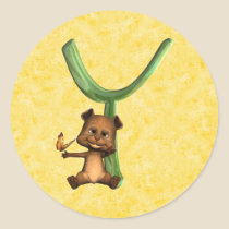 BabyBear Toon Monogram Y stickers