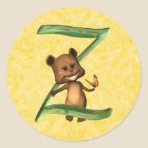 BabyBear Toon Monogram Z stickers