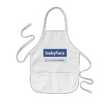 babyface funny social networking parody aprons