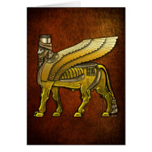 Babylonian Winged Bull Lamassu Cards