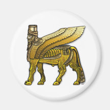 Babylonian Winged Bull Lamassu Magnet