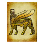Babylonian Winged Bull Lamassu Postcard