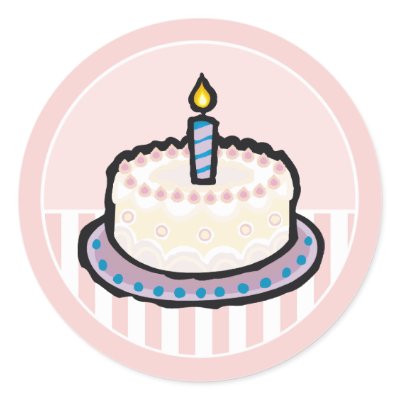 Baby's 1st Birthday Party Invitation Stickers by CoutureLabels