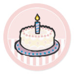 Baby's 1st Birthday Party Invitation Stickers