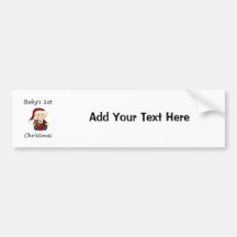 Baby's 1st Christmas (boy) Bumper Stickers