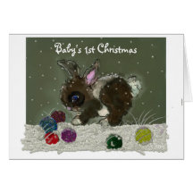 Baby's 1st Christmas Card