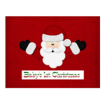 Babys 1st Christmas postcards