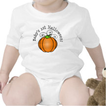 Baby's 1st Halloween Pumpkin Baby Bodysuits