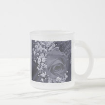 Baby's Breath & Rose - Navy Coffee Mug