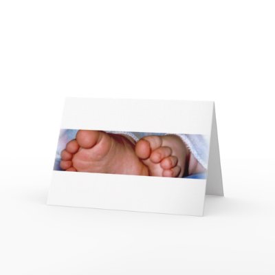 Baby's feet card by Ladonna34