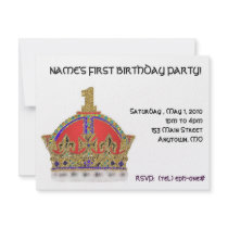 Baby's First Birthday Personalized Invitations