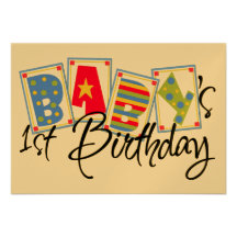 Baby's First Birthday Invitation